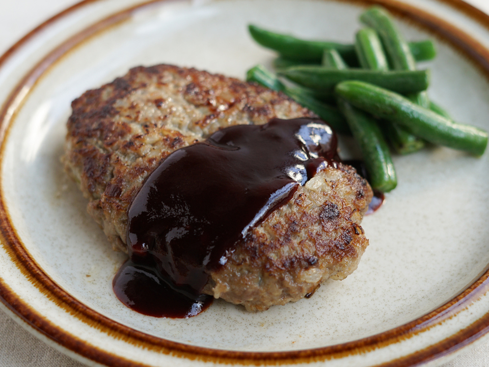 たんぱく質を控えたハンバーグ