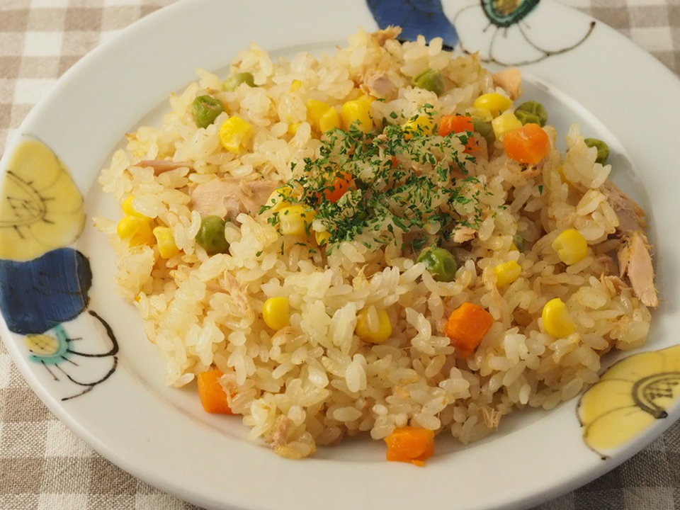 炊飯器でカレーピラフ風