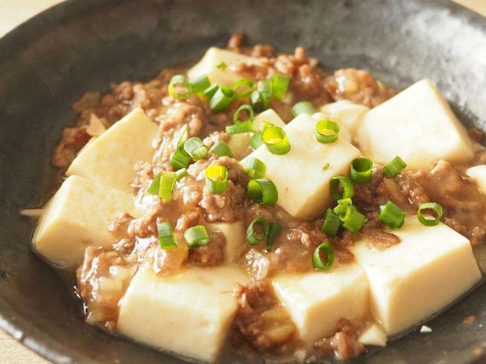 豆腐とひき肉の塩麻婆