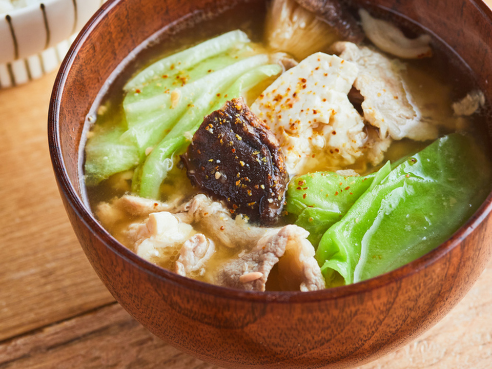 包丁いらず おかずになる豚汁