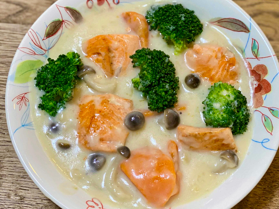 鮭のごろごろシチュー