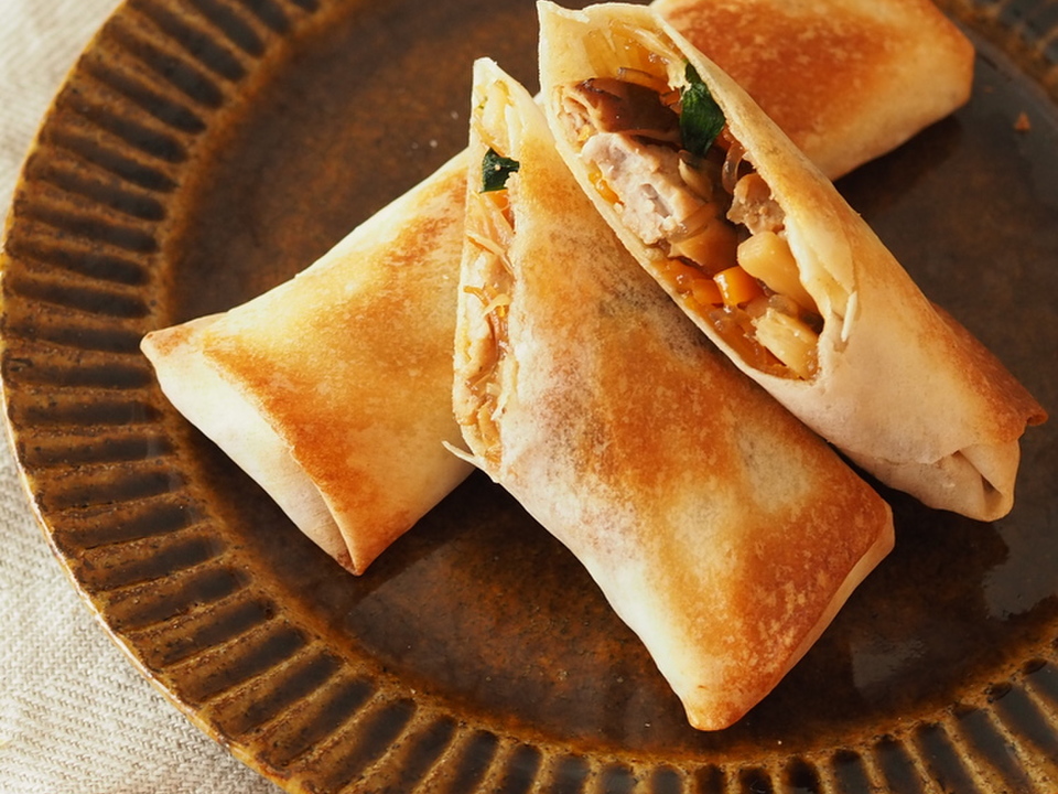 トースターで 揚げない春巻き