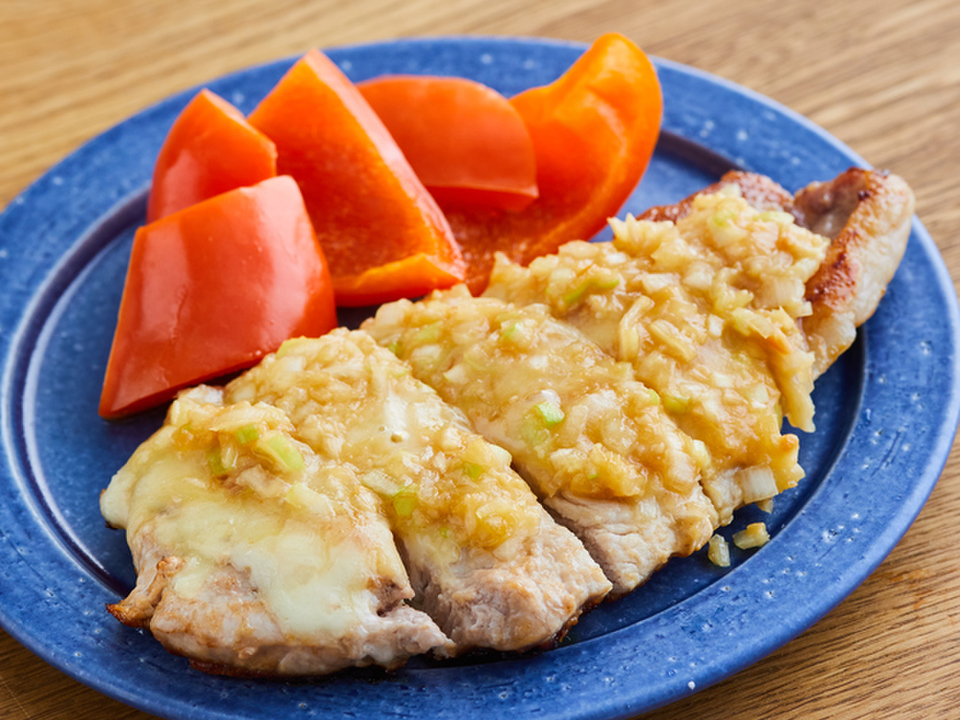 豚のねぎみそチーズ焼き