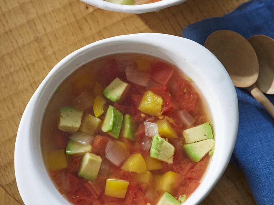 和風アボカドミネストローネ