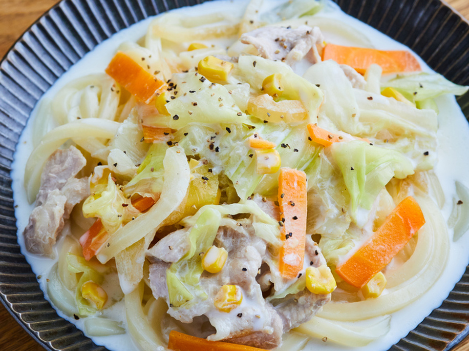 電子レンジで ちゃんぽんうどん