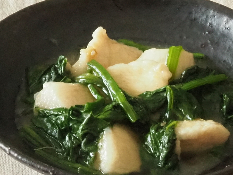 鶏むね肉とほうれん草のしょうがあん