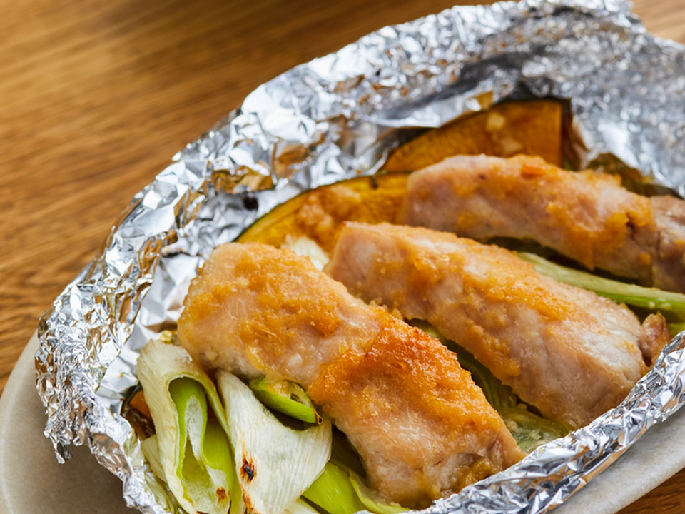 豚肉のみそ漬け ホイル焼き