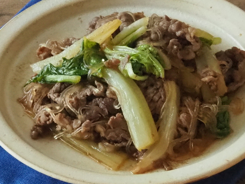 牛肉のチャプチェ風炒め