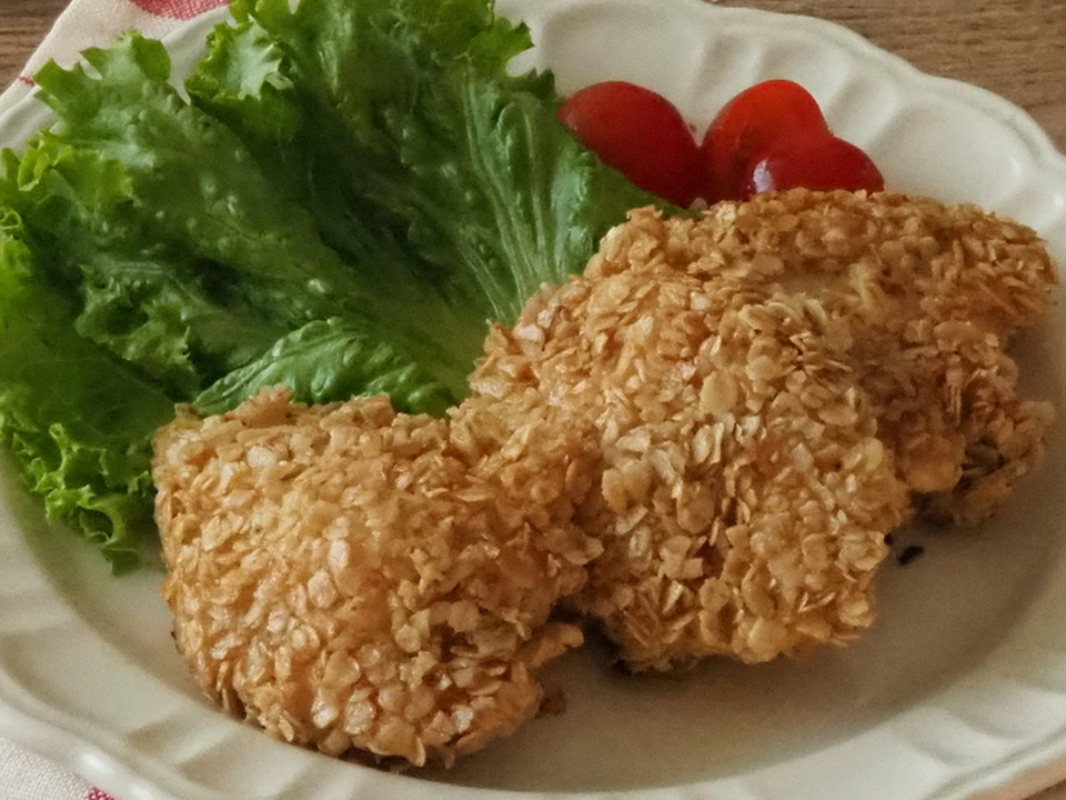 オートミールでクリスピーチキン