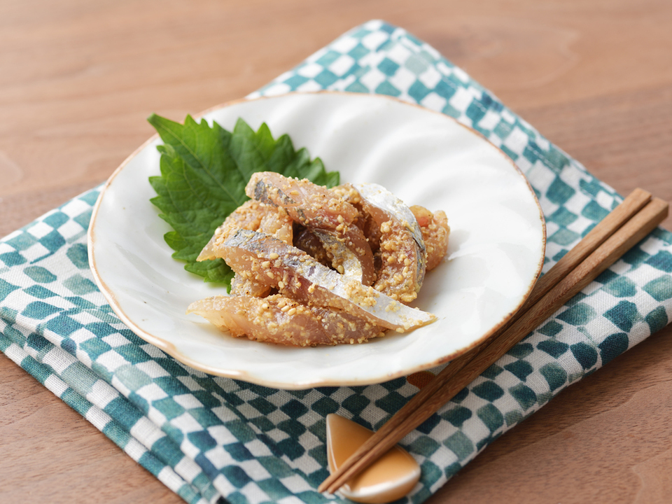 いわしのごま和え