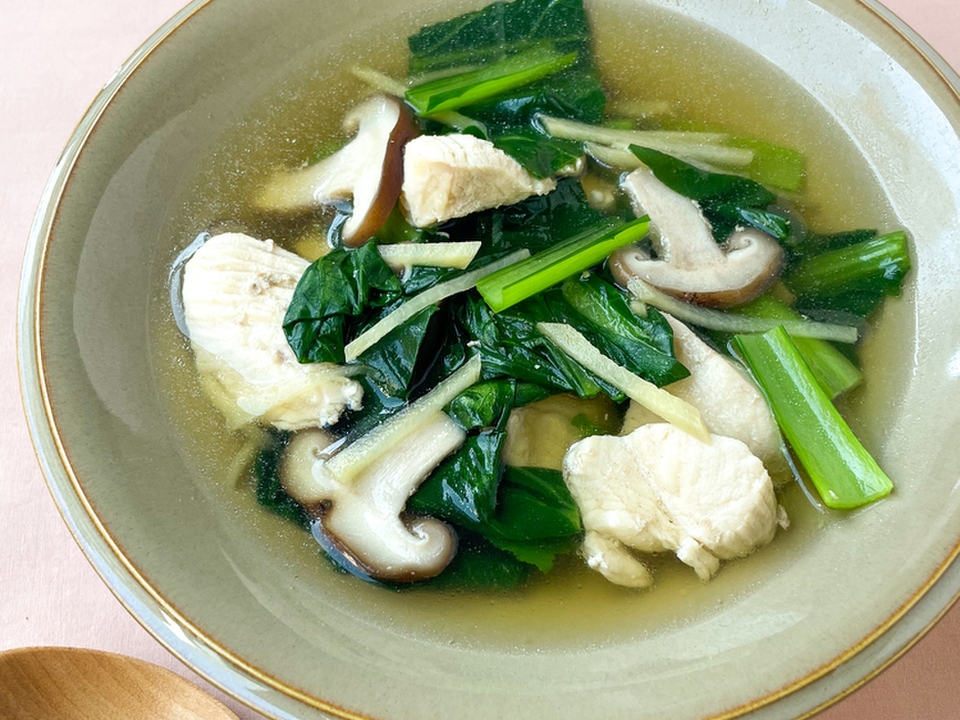 鶏むね肉のやさしいスープ