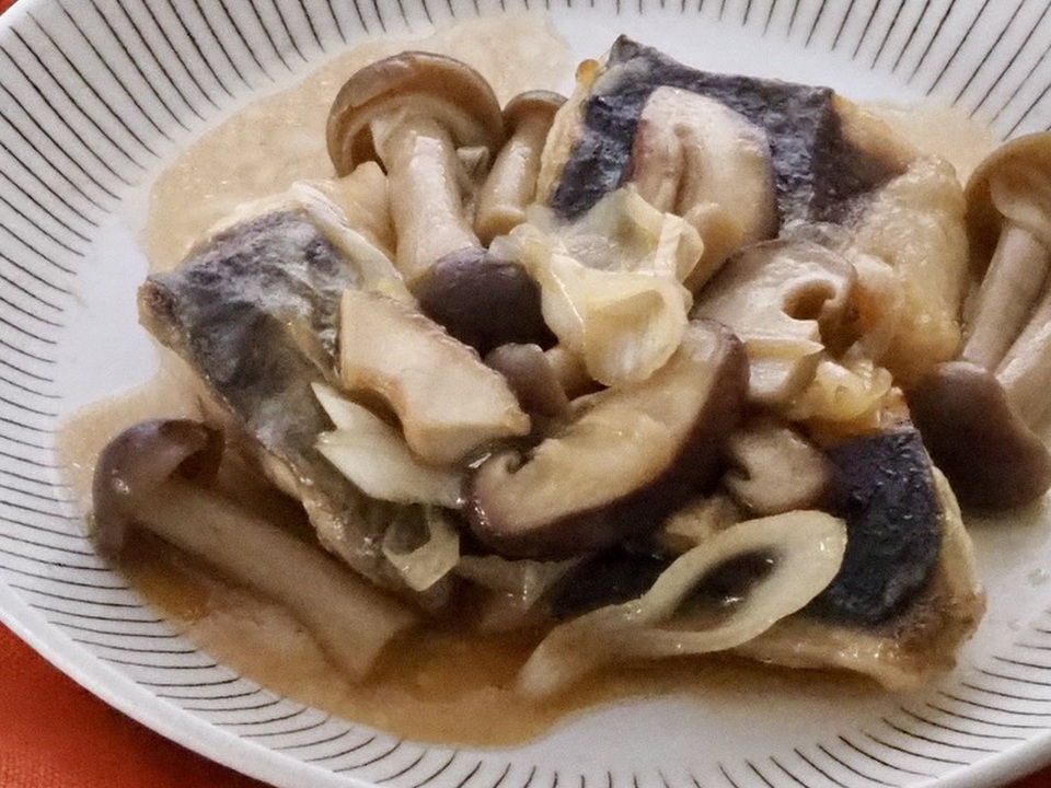 さわらときのこのとろみ炒め