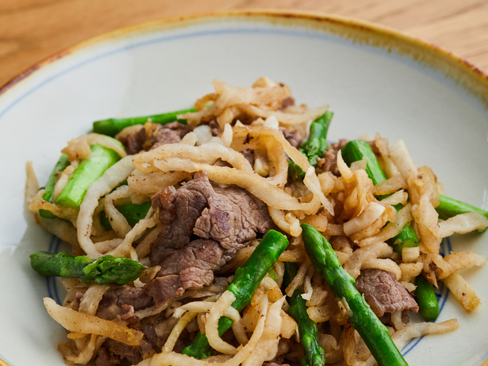 牛肉と切り干し大根の中華炒め
