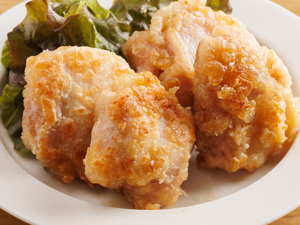 少ない油で 鶏の竜田揚げ焼き