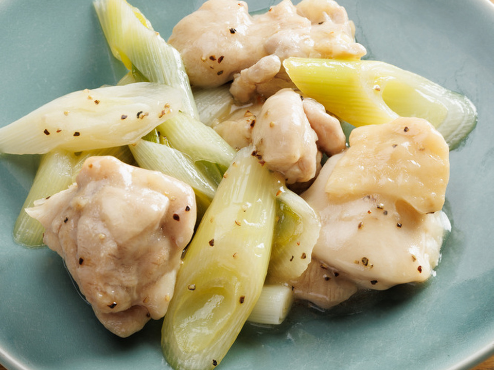 電子レンジで 鶏肉のレモン塩だれ