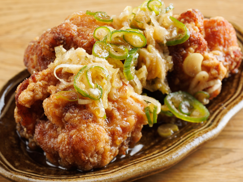 鶏の唐揚げでかんたん油淋鶏