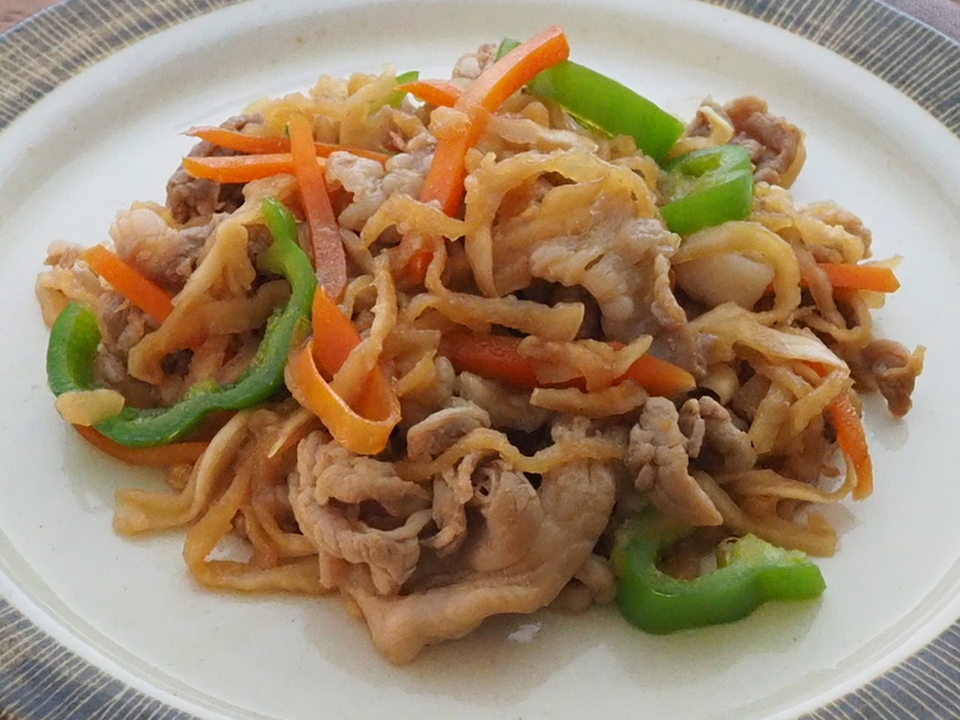 切り干し大根でチャプチェ風炒め