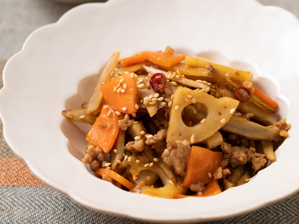 酢でさっぱり おかずきんぴら