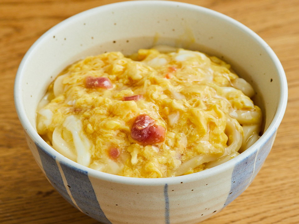 ふわふわ卵のあんかけうどん