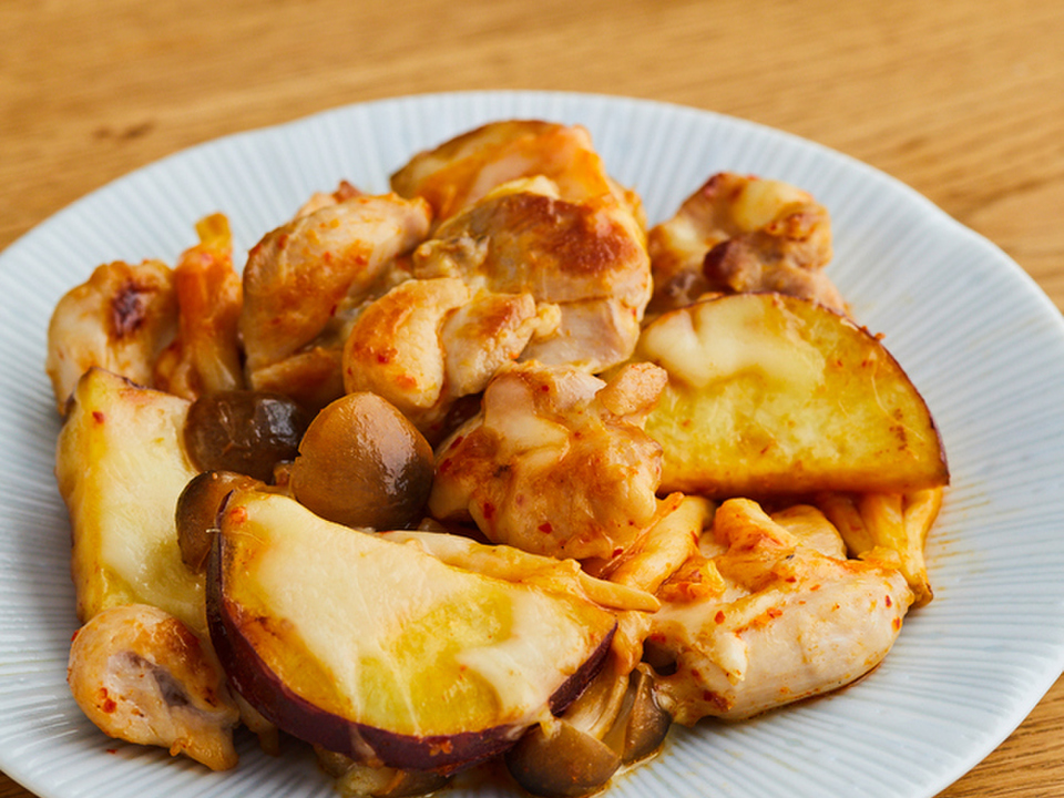 キムチで チーズタッカルビ