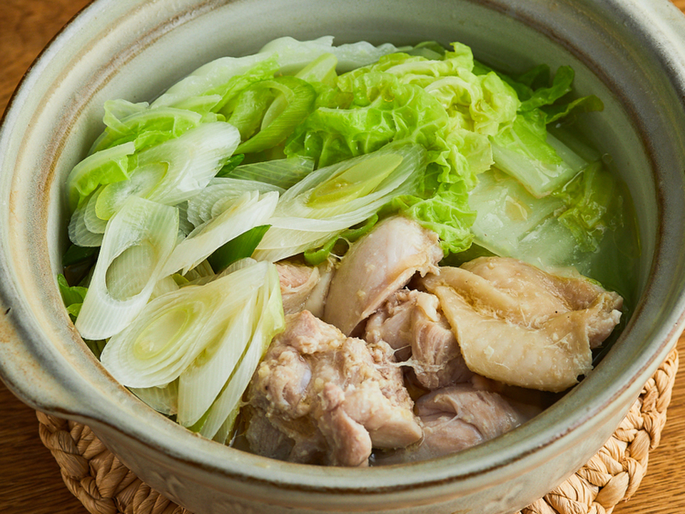 しょうが香る 塩鶏鍋
