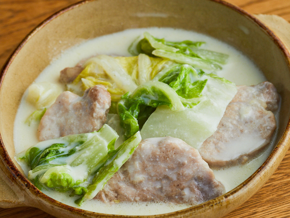 豚ヒレ肉と白菜のクリーム煮