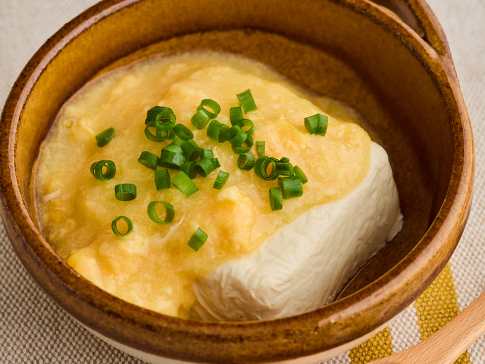 豆腐のたまごあんかけ