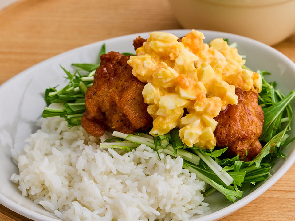 冷凍唐揚げでチキン南蛮丼