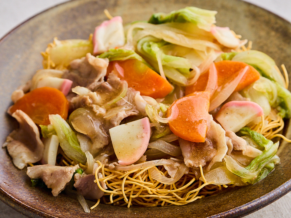 野菜たっぷり皿うどん