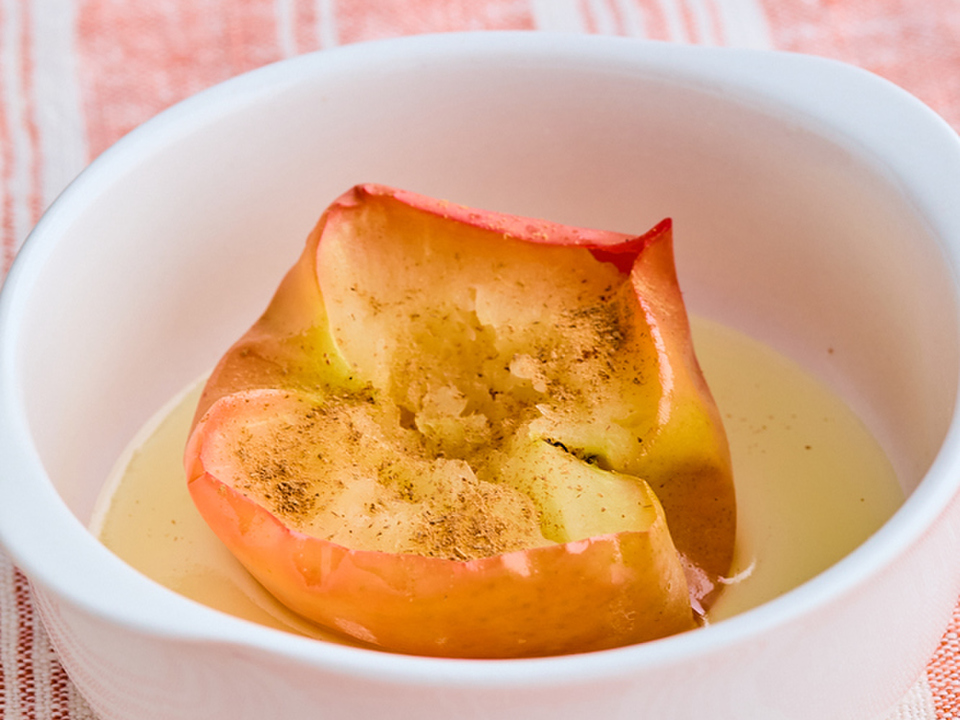 電子レンジで焼きりんご