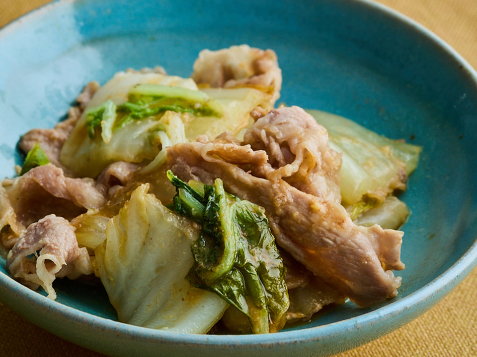 豚肉と白菜のみそ煮
