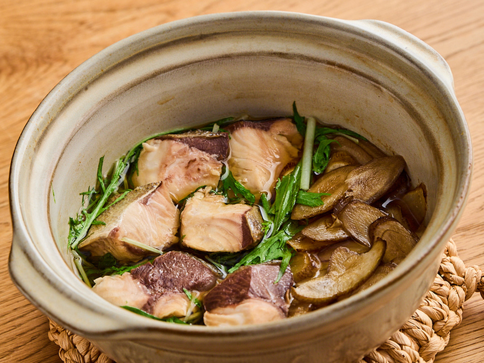 ぶりと水菜のはりはり鍋