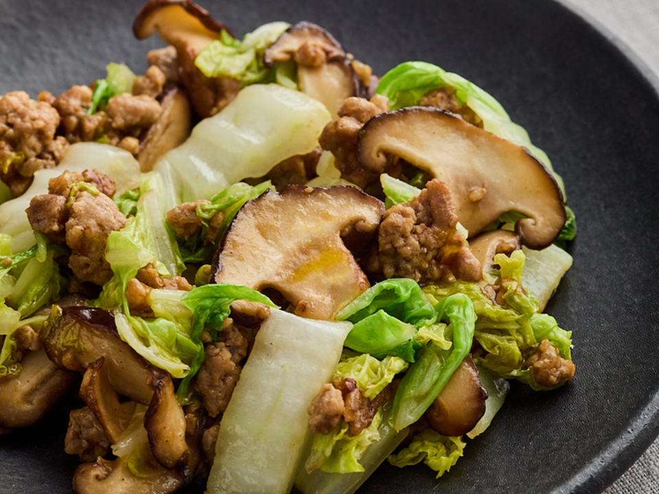 豚ひき肉と白菜の中華風炒め