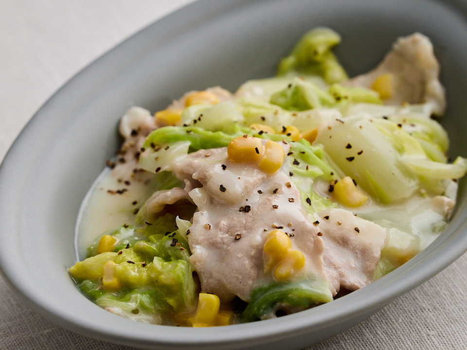 豚肉と白菜のクリーム煮