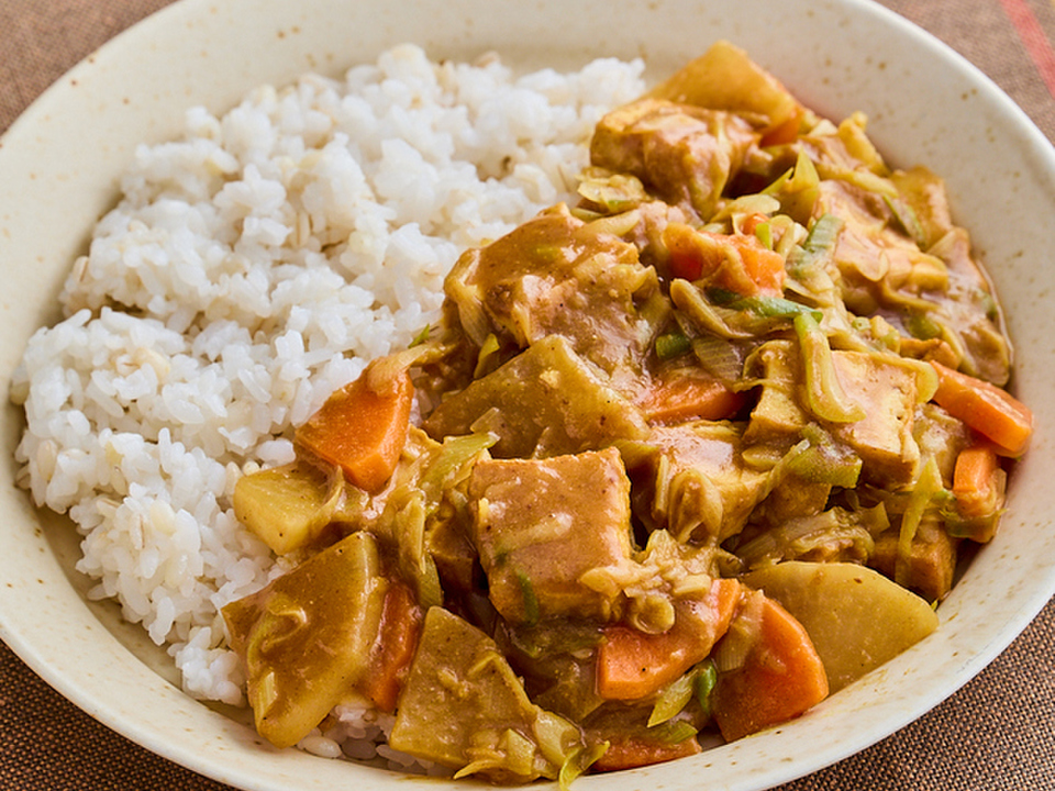 厚揚げの和風カレー