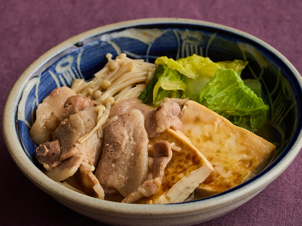 豚バラと白菜の肉豆腐