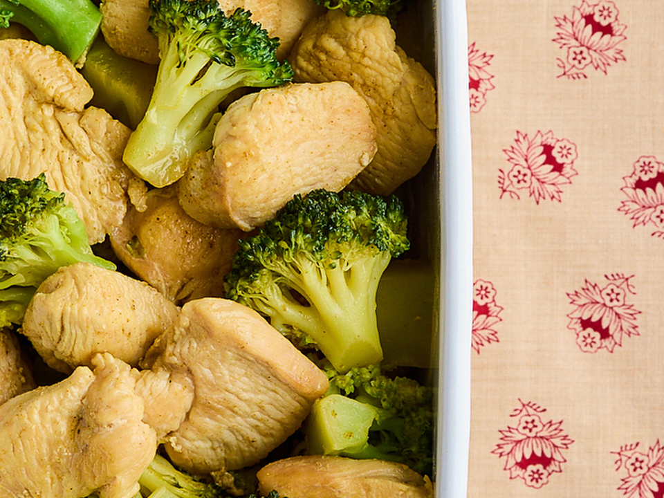 作り置きに 鶏肉とブロッコリーの和風カレー煮