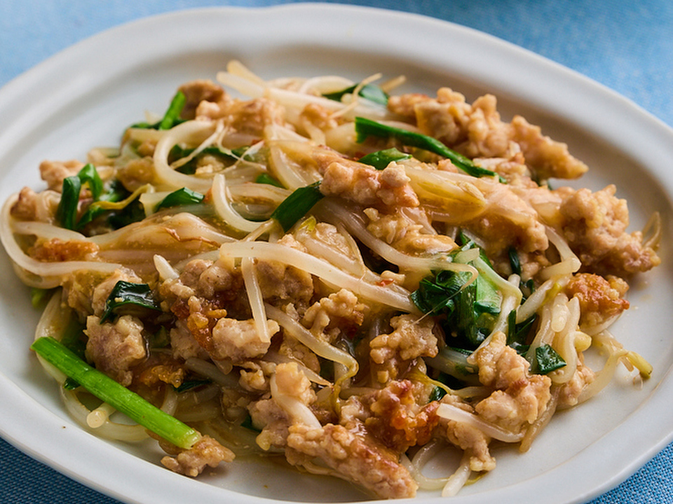 ニラもやし麻婆