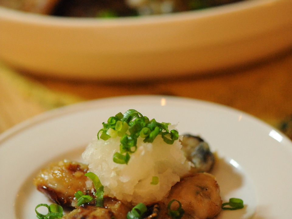 大根おろし入り牡蠣の南蛮風