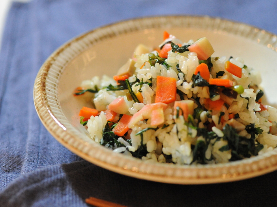 みんな唸る 春菊まぜご飯