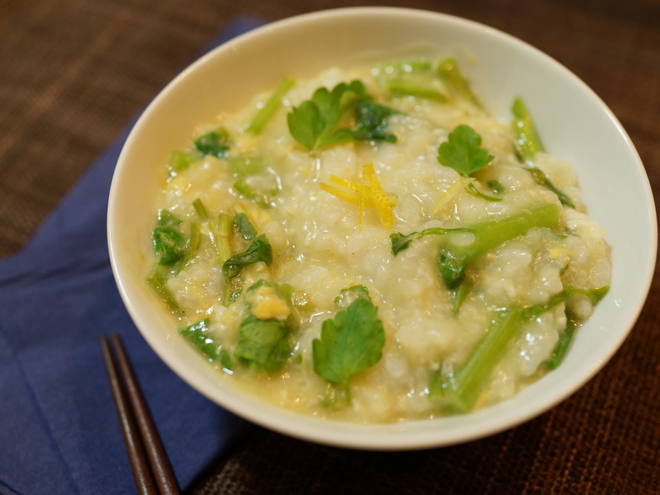 炊飯器で簡単に 七草がゆ