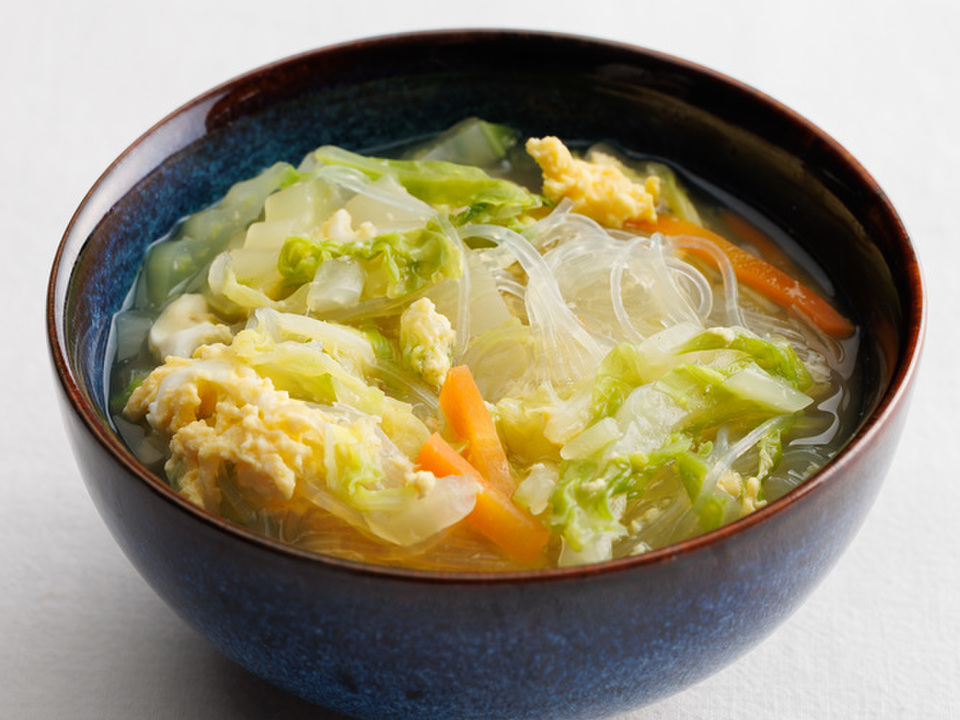 野菜たっぷり春雨スープ