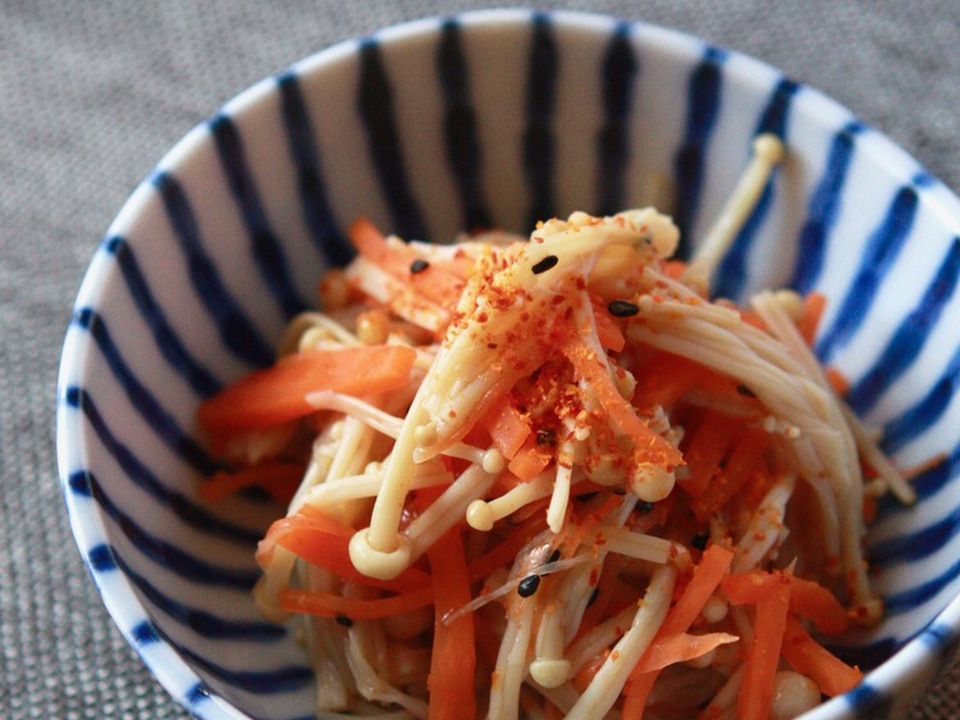 人参とえのきの中華風サラダ