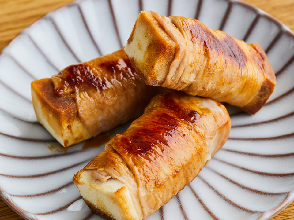 高野豆腐の豚肉巻き