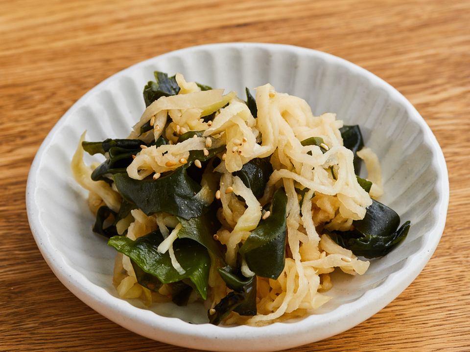 切干大根の甘酢サラダ