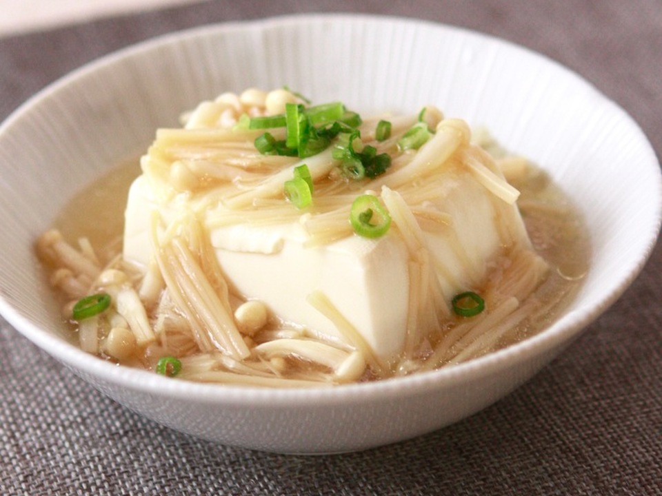 豆腐のえのきあんかけ