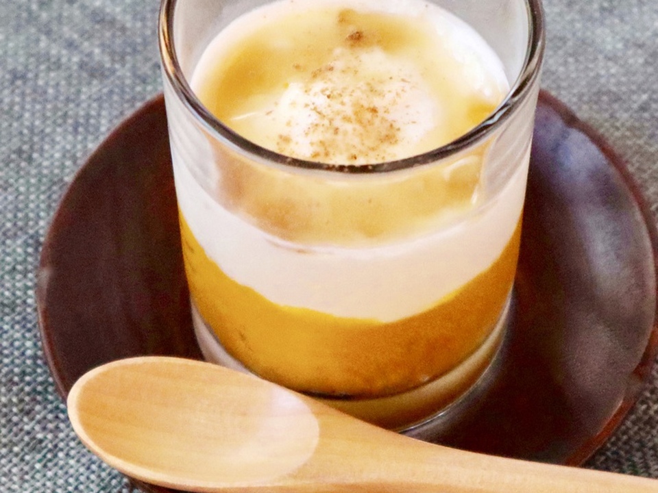 簡単かぼちゃと水切ヨーグルト