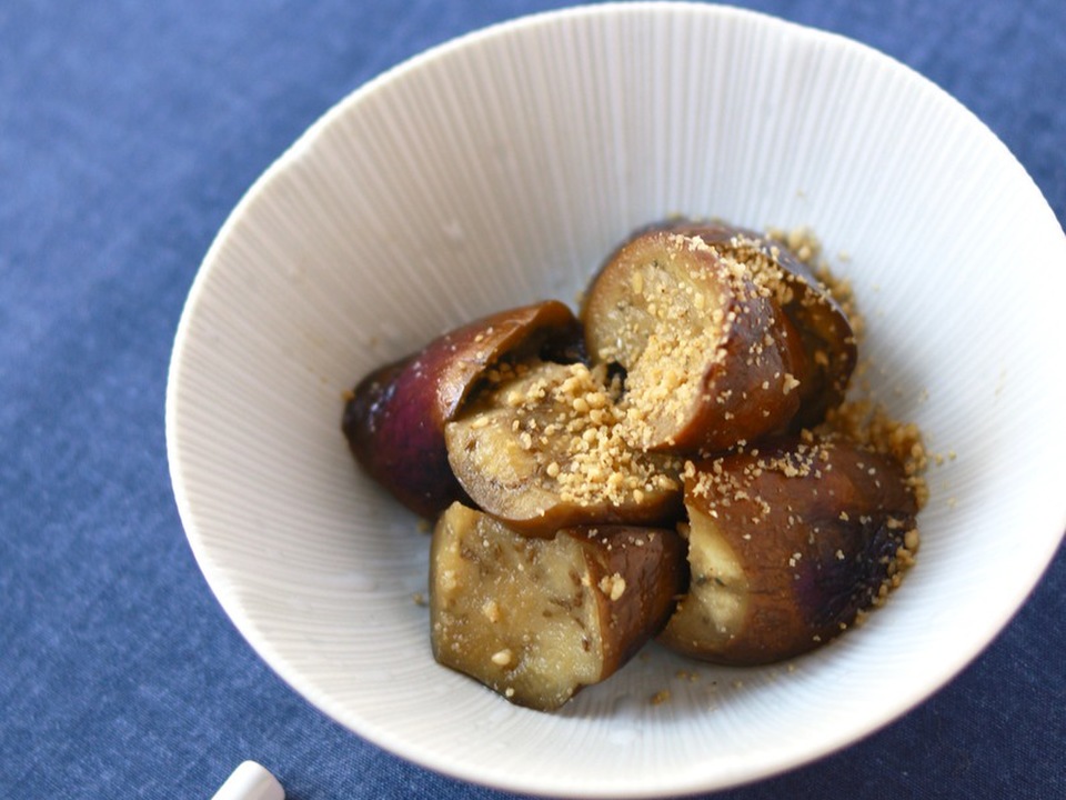 レンジでお弁当おかず なすのごま和え