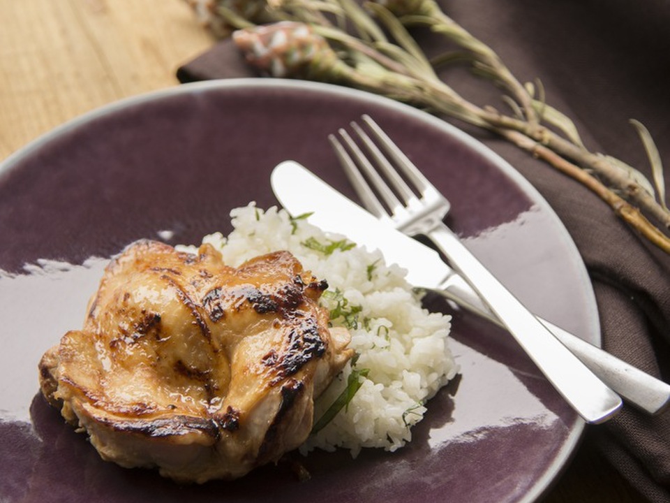 ジンジャーマリネソテー＆ハーブライス