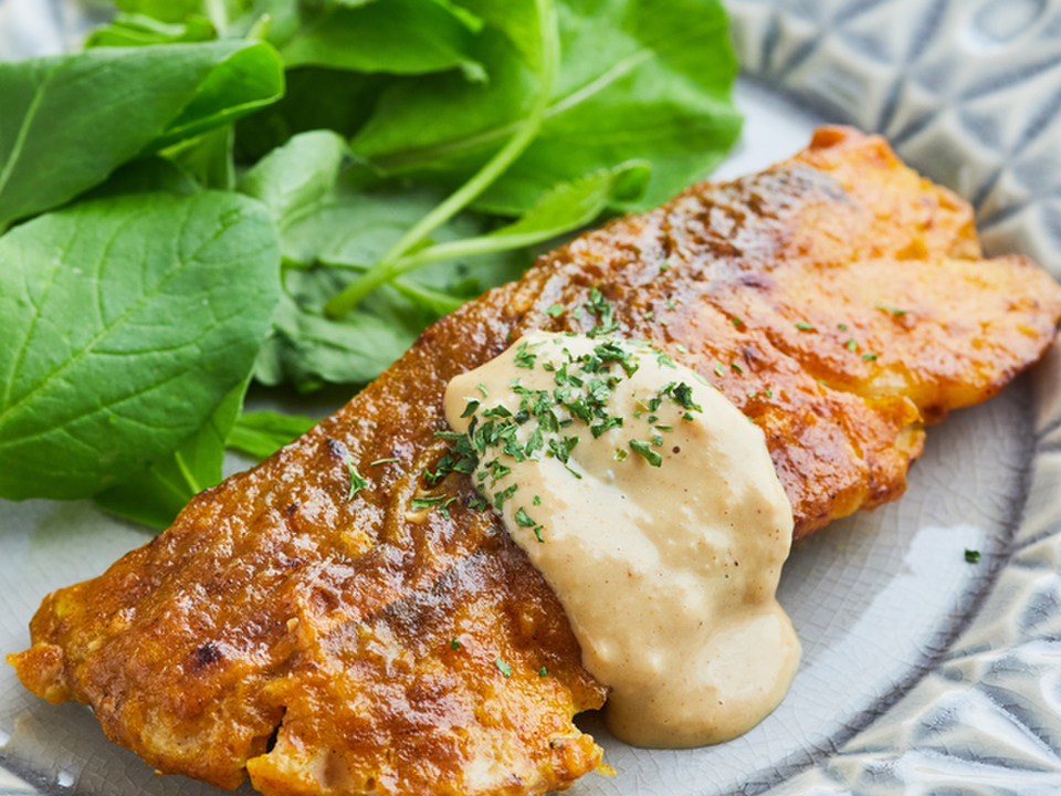 たらのムニエル カレーソース